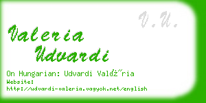 valeria udvardi business card